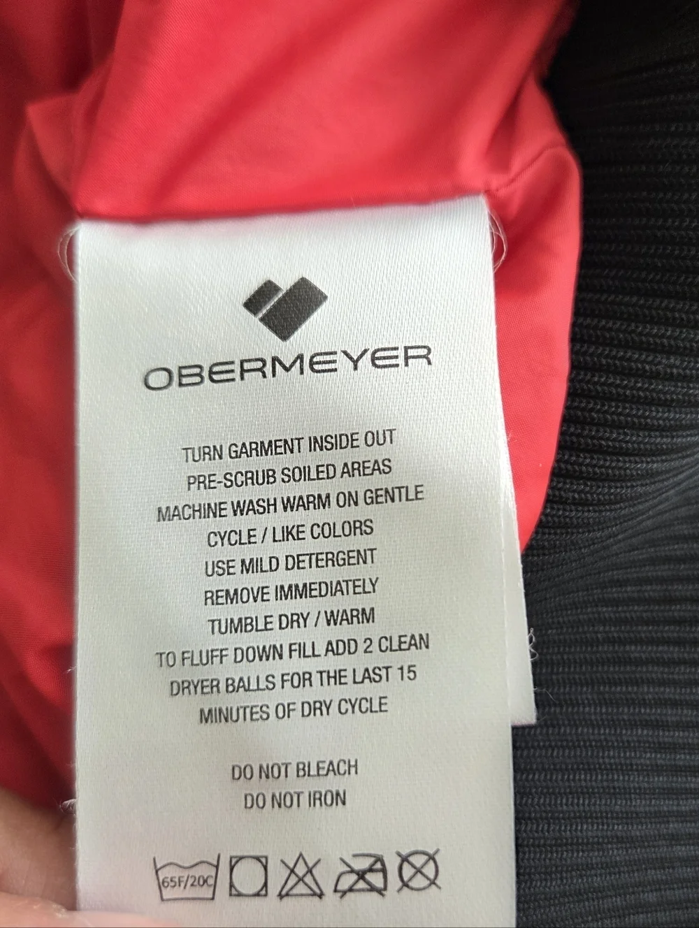 Obermeyer Kids Vintage 01 Gray Floral Quilted Pullover Puffer Jacket Size Large